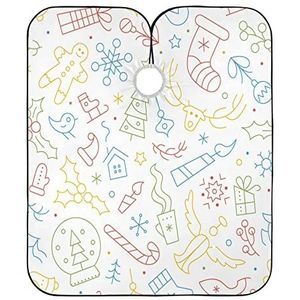 Haar Snijden Jurk Xmas Lineaire Symbolen Styling Capes Gepersonaliseerde Volledige Lengte Cape Unisex Kappers Voor Kids Kapper Kappers