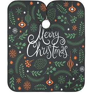 Haar Snijden Jurk Vrolijk Kerstfeest Thema Volledige Lengte Cape Gepersonaliseerde Salon Jurken Verstelbare Kappers Jurk Voor Kleuring Salon Styling