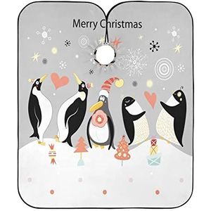 Kappers Jurk Kerst Pinguïn Haar Snijden Cape Waterdichte Salon Cape Verstelbare Haar Snijden Schort Voor Kinderen Kappers Vrouwen