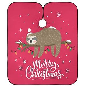 Kappers Jurk Kerst Leuke Luiaard Haar Snijden Schort Anti-Statische Kappers Jurk Gepersonaliseerde Kapper Kapper Cape Voor Styling Kappers Vrouwen