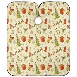 Kapperscape rendier kerstboom kapperscape antistatische kapmantel professionele tondeuse cape voor vrouwen knippen haarsnit