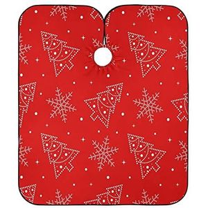 Kappers Cape Sneeuwvlokken En Kerstbomen Haar Snijden Jurk Unisex Kappers Salon Cape Waterdichte Kapper Kapper Cape Voor Styling Haar Snijden Kinderen
