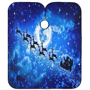 Kappers Cape Kerst Besneeuwde Nachtelijke Hemel Kapsel Schort Jurk Waterdichte Kappers Cape Unisex Kapper Kapper Cape Voor Styling Kappers Familie