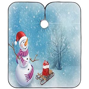 Salon Cape Mooie Kerst Sneeuwpop Styling Capes Vlekbestendig Kappers Jurk Anti-Statische Kappers Voor Kapper Salon Vrouwen