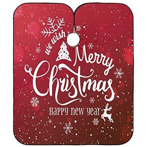 Kapper Jurk Kerst Sneeuwvlokken Haar Snijden Cape Gepersonaliseerde Kapsel Cape Verstelbare Kapper Kapper Cape Voor Kapsel Styling Vrouwen