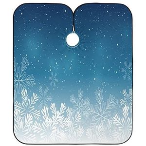 Salon Cape Blauw Kerst Sneeuwvlok Haar Snijden Cape Anti-Statische Kapper Kapper Cape Vlekbestendig Kappers Jurk Voor Kinderen Kapper Kapper