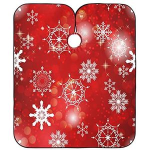 Kapper Schort Kerst Sneeuwvlokken Kappers Schort Professionele Haar Snijden Jurk Anti-Statische Kapsel Cape Voor Salon Familie Kleurplaten