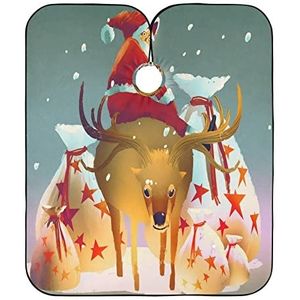 Schort Kerst Kerstman Herten Kapsel Cape Waterdichte Kapper Schort Unisex Kappers Cape Voor Kapsel Vrouwen Kapper