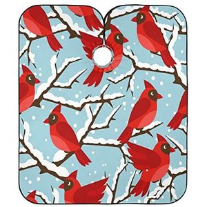 Kappers Salon Cape Rode Kardinaal Haar Snijjurk Vlekbestendige Kapper Cape Gepersonaliseerde Volledige Lengte Cape Voor Kleuren Snijden Styling