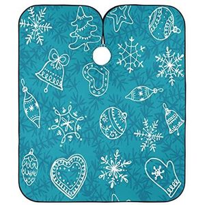 Kapper Kapper Cape Kerst Blauw Patroon Haar Snijden Jurk Gepersonaliseerde Kapper Kapper Cape Verstelbare Kappers Schort Voor Kids Styling Kappers