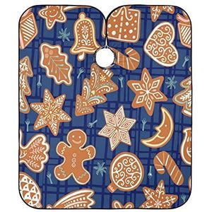 Kapper Schort Kerst Peperkoek Koekjes Kappers Schort Anti-Statische Kapper Kapper Cape Professionele Kappers Jurk Voor Mannen Vrouwen Kinderen