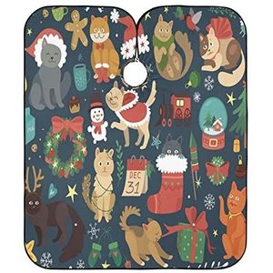 Styling Capes Sneeuwpop Kat Kappers Schort Gepersonaliseerde Kapper Cape Waterdichte Kappers Salon Cape Voor Kinderen Styling Kapper