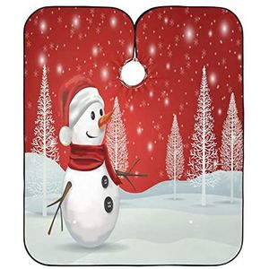 Kapper Schort Cape Leuke Sneeuwpop Kapper Schort Waterdichte Kapper Kapper Cape Unisex Kappers Jurk Voor Salon Snijden Mannen