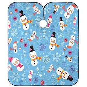 Kappers Schort Kerst Sneeuwpop Kapper Kapper Cape Vlekbestendige Kappers Cape Gepersonaliseerde Kappers Schort Voor Kinderen Styling Kapsel