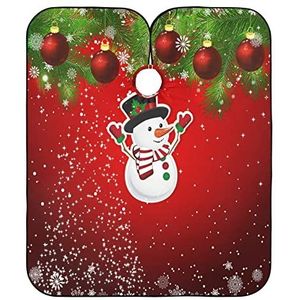Salon Cape Rode Kerstballen Haar Snijden Schort Waterdichte Kappers Cape Verstelbare Kapper Kapper Cape Voor Kinderen Kapsel Familie