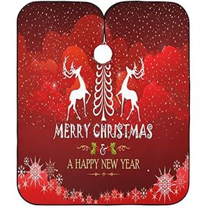 Haar Knippen Cape Kerstboom En Rendier Kappers Professionele Haar Snijden Jurk Anti-Statische Kapper Kapper Cape Voor Kleuren Familie Kinderen