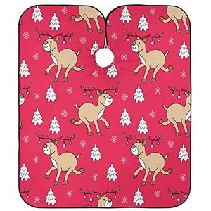 Kapper Schort Leuke Kerst Herten Kappers Salon Cape Anti-Statische Volledige Lengte Cape Verstelbare Haar Snijden Jurk Voor Vrouwen Salon Kapsel