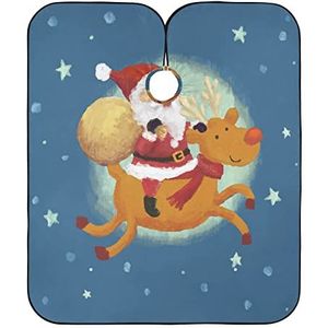Kappers Jurk Vader Kerst Rendier Haar Snijden Cape Anti-Statische Kapper Kapper Cape Vlekbestendig Kapper Schort Voor Vrouwen Styling Kapper