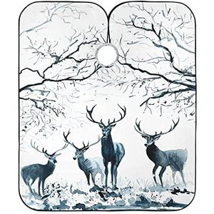 Kapper Schort Kerst Herten Kappers Schort Verstelbare Kapper Cape Professionele Haar Snijden Jurk Voor Mannen Kapper Vrouwen