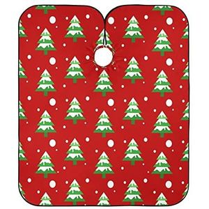 Haar Snijden Schort Besneeuwde Dennen Bomen Kappers Jurk Unisex Salon Toga's Vlekbestendig Kappers Salon Cape Voor Kapper Salon Kinderen