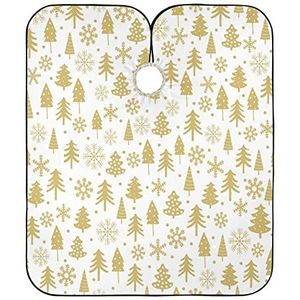 Kapper Schort Cape Grappige Gouden Kerstboom Salon Jurken Verstelbare Kappers Salon Cape Gepersonaliseerde Kappers Schort Voor Kinderen Kinderen Kapsel