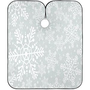 Kappers Cape Kerst Sneeuwvlokken Kappers Jurk Waterdichte Salon Cape Unisex Kapper Cape Doek Voor Mannen Vrouwen Kappers