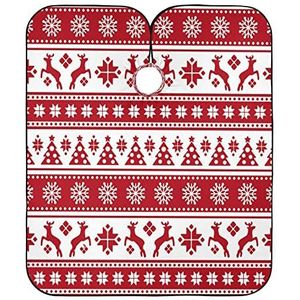 Kappers Jurk Kerstboom Herten Sneeuw Kappers Schort Vlekbestendig Kappers Schort Professionele Kappers Salon Cape Voor Snijden Kapper Vrouwen