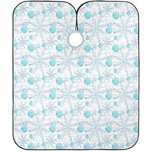 Kappers Cape Kerst Bal Sneeuwvlok Kappers Cape Professionele Kappers Schort Verstelbare Kappers Jurk Voor Haar Knippen Kappers Salon