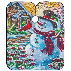 Kappers Jurk Kerst Sneeuwpop Kapper Cape Unisex Kappers Jurk Waterdicht Haar Snijden Schort Voor Salon Mannen Kapper