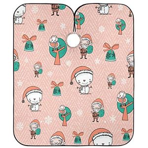 Kapper Schort Leuke Kerst Patroon Kapper Schort Cape Anti-Statische Kappers Salon Cape Waterdichte Kappers Cape Voor Kinderen Mannen Familie