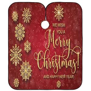 Haar Snijden Cape Gouden Sneeuwvlokken Kappers Cape Verstelbare Kapper Jurk Waterdichte Styling Capes Voor Salon Mannen Kapsel