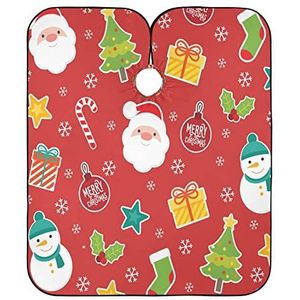 Kapper Cape Happy Santa Kapper Kapper Cape Waterdichte Kapper Jurk Unisex Kapsel Schort Jurk Voor Snijden Mannen Kapper Kapper
