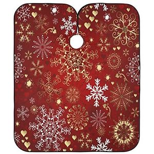 Salon Cape Kerst Sneeuwvlok Kappers Toga Waterdicht Haar Snijden Jurk Unisex Kapper Cape Doek Voor Haar Snijden Kids Kapsel