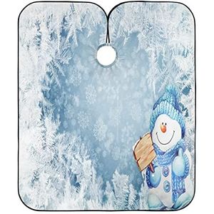 Haar Snijden Schort Blauwe Sneeuwpop Haar Snijden Jurk Waterdichte Kappers Salon Cape Unisex Kappers Schort Voor Salon Kapper Kapper