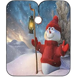 Styling Capes Kerst Sneeuwpop Kapper Cape Waterdichte Kappers Jurk Vlekbestendig Haar Snijden Cape Voor Mannen Kids Kleurplaten