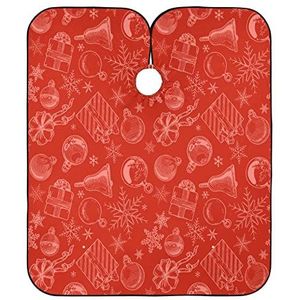 Kapper Cape Rode Kerst Bell Haar Snijden Jurk Gepersonaliseerde Kappers Jurk Anti-Statische Haar Snijden Schort Voor Kapsel Kleuren Kinderen