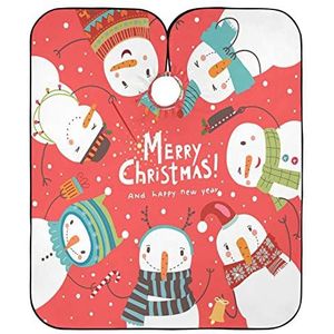 Kappers Jurk Kerst Sneeuwpoppen Haar Snijden Jurk Verstelbare Kapper Cape Doek Unisex Salon Cape Voor Mannen Vrouwen Kappers