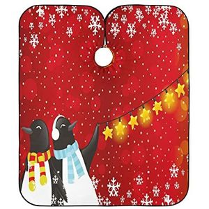 Haar Snijden Cape Kerst Pinguïn Sneeuwvlok Kappers Jurk Verstelbare Haar Snijden Schort Gepersonaliseerde Kapsel Schort Jurk Voor Mannen Vrouwen Styling