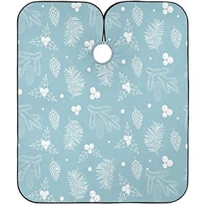 Salon Cape Kerst Bessen Patroon Haar Snijden Schort Anti-Statische Haar Snijden Jurk Vlekbestendig Kapsel Cape Voor Kinderen Snijden Styling