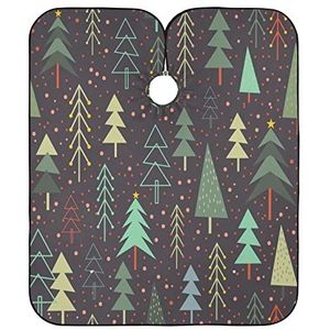 Kapper Kapper Cape Groene Kerstboom Kappers Jurk Verstelbare Haar Snijden Cape Vlekbestendig Styling Capes Voor Salon Mannen Vrouwen