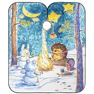 Volledige Lengte Cape Sneeuw Mans En Egel Kappers Jurk Gepersonaliseerde Kapper Cape Anti-Statische Haar Snijden Cape Voor Mannen Kinderen Kleuren