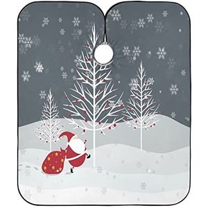 Schort Sneeuwvlok Kerstboom Kapper Schort Gepersonaliseerde Kappers Jurk Anti-Statische Haar Snijden Schort Voor Kappers Styling Snijden