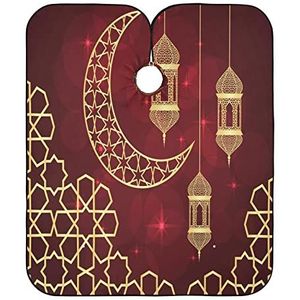 Kapperscape voor kapsalon, kerstmaan, ster, sneeuw, haarknip, cape, universeel, kapperscape voor volwassenen, haarstylingsalon