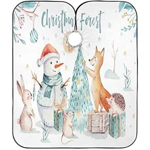 Kappers Jurk Kerst Dieren Kapsel Schort Jurk Verstelbare Salon Cape Waterdicht Haar Snijden Schort Voor Kinderen Kleuren Kapper