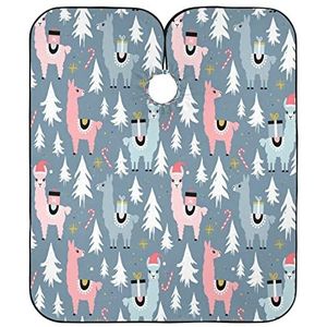 Kapper Kapper Cape Kerst Lama's Kappers Schort Waterdichte Salon Cape Unisex Kapper Jurk Voor Kinderen Kapper Kleurplaten