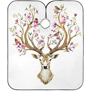 Haar Snijden Cape Grote Gewei Kappers Cape Anti-Statische Salon Cape Vlekbestendige Kapper Jurk Voor Snijden Kids Kleuren