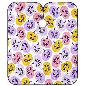 Salon Cape Halloween Pompoenen Patroon Kapper Schort Cape Waterdichte Kappers Cape Verstelbare Haar Snijden Jurk Voor Styling Kinderen Kappers