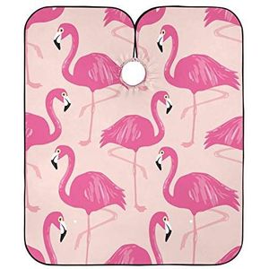Kappers Cape Flamingo's Kapper Schort Unisex Kapper Cape Doek Verstelbare Haar Snijden Cape Voor Mannen Kapper Snijden