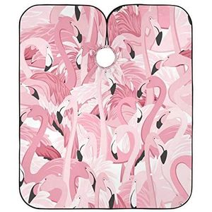 Haar Snijden Schort Roze Flamingo's Salon Cape Verstelbare Kapper Jurk Gepersonaliseerde Schort Voor Mannen Kapper Vrouwen