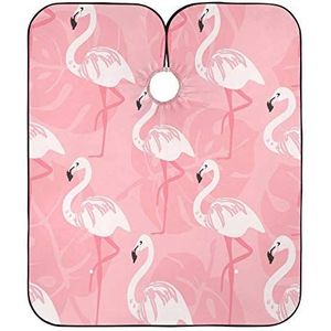 Haar Snijden Schort Roze Flamingo Kapper Cape Doek Anti-Statische Kapper Kapper Cape Verstelbare Kapper Cape Voor Vrouwen Kids Kappers